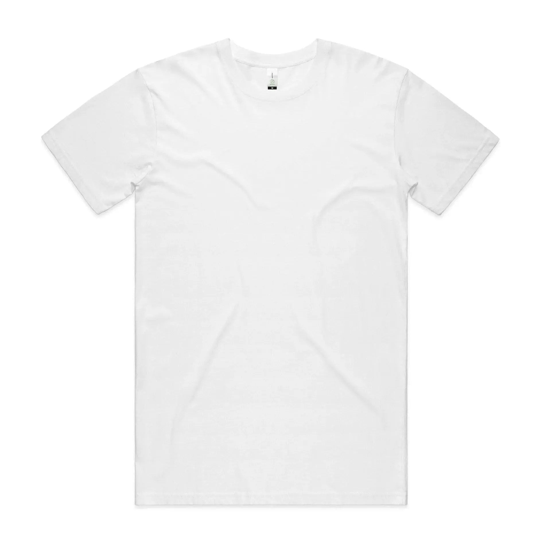 As Colour Men's staple organic tee 5001G Casual Wear As Colour WHITE XSM